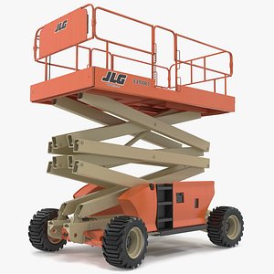 JLG 3394RT Scissor Lift Rigged 3D