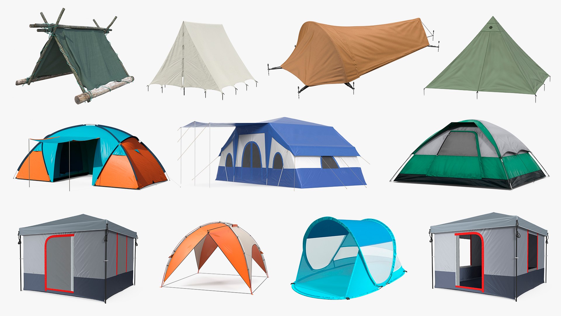 Camping Tents Collection 7 3D model https://p.turbosquid.com/ts-thumb/RO/7Tir6A/NX/campingtentscollection7vray3dmodel001/jpg/1693394919/1920x1080/fit_q87/be80bcddab980a0126a8ae64f8309faabd803861/campingtentscollection7vray3dmodel001.jpg