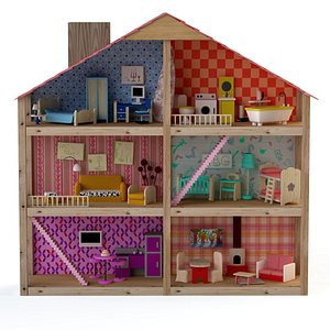 house doll dollhouse obj