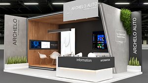 3D model stall booth