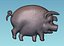 3D model Pig Relief