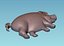 3D model Pig Relief