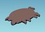 3D model Pig Relief