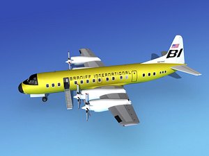 propellers l188 electra lockheed 3d obj