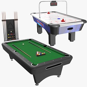 3D model real table games billiard