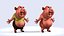 cartoon pig model