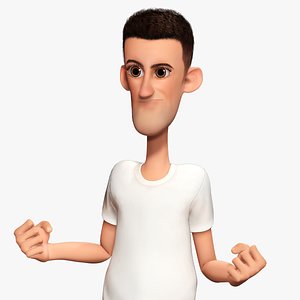 3D Fun and Quirky Male Rigged Exaggerated Toon 3D Guy