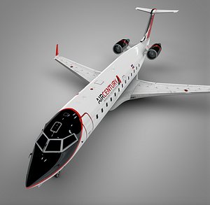 air century bombardier crj 3D model