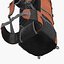 large camping backpack red obj