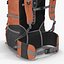 large camping backpack red obj
