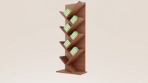 3D Bookcase 05 model