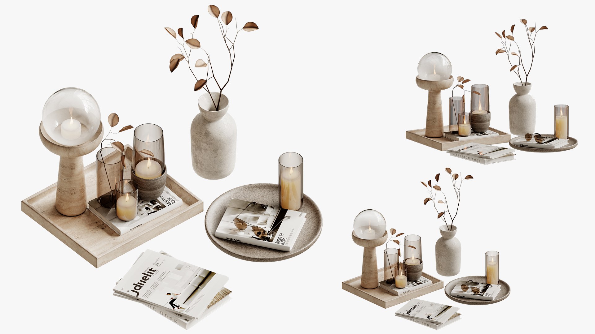 3D Decorative Set For Interior 02 - TurboSquid 2208716