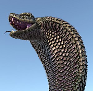 3D monster snake model
