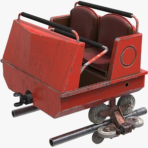 Roller Coaster Car Wagon 3D model