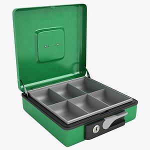 cash box open 3d model