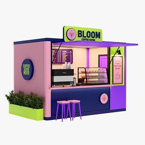3D Modern Pop-Up Booth Kiosk