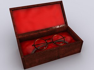 old glasses 3d model