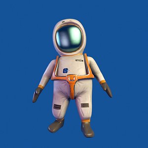cartoon astronaut animations model