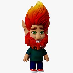 Man Dwarf Elf Orc Gnome 3D model