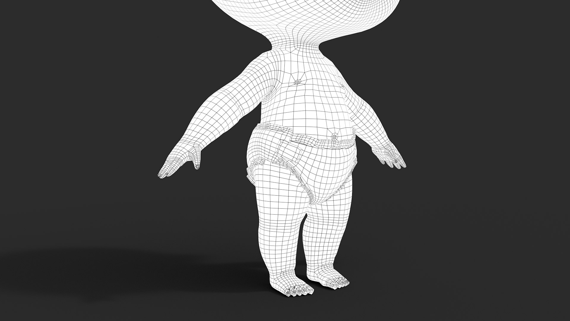 Cartoon Baby model - TurboSquid 1719405