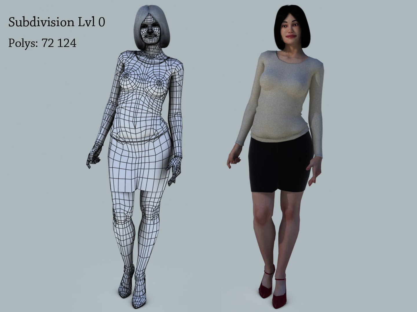 Women Casual Rigging Character 3D Model - TurboSquid 1388971