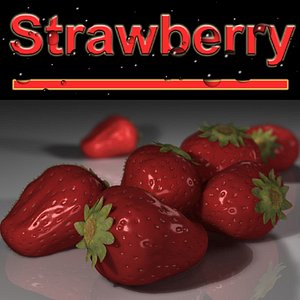 strawberry berry 3d model
