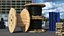 Stack of Wooden Cable Reels