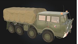 Tatra 813 Military Cargo Truck 3D Model 3D