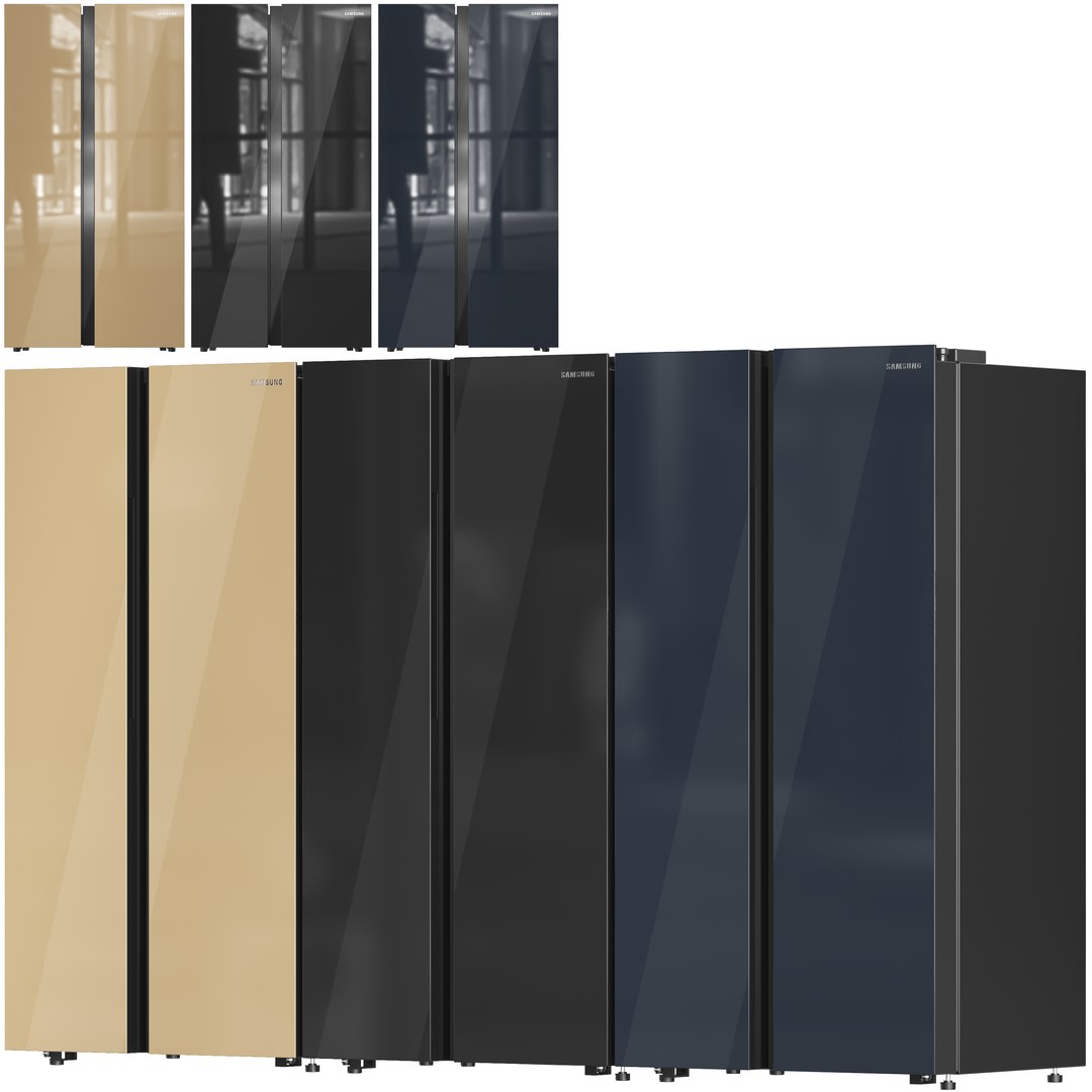 Samsung Refrigerator Collection 06 3D Model - TurboSquid 2061663