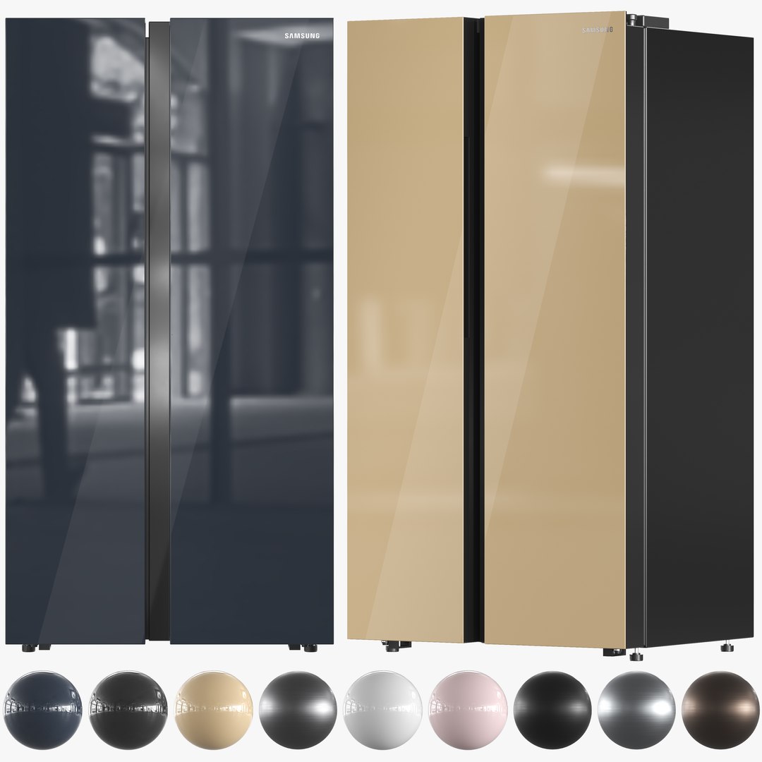 Samsung Refrigerator Collection 06 3D Model - TurboSquid 2061663