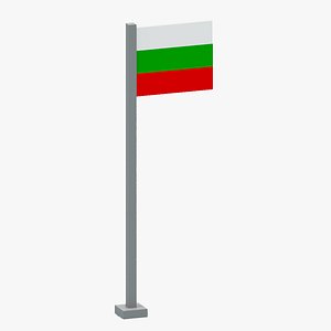 3D model Bulgaria Flag