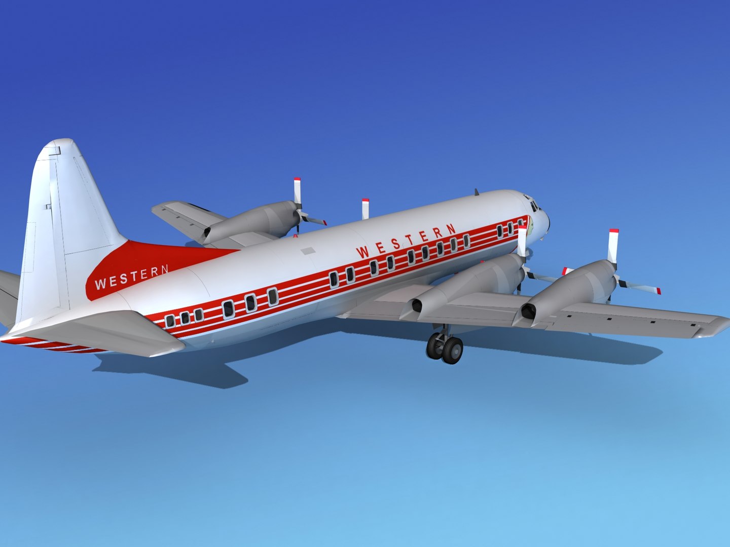 Propellers Electra Lockheed 3d Model