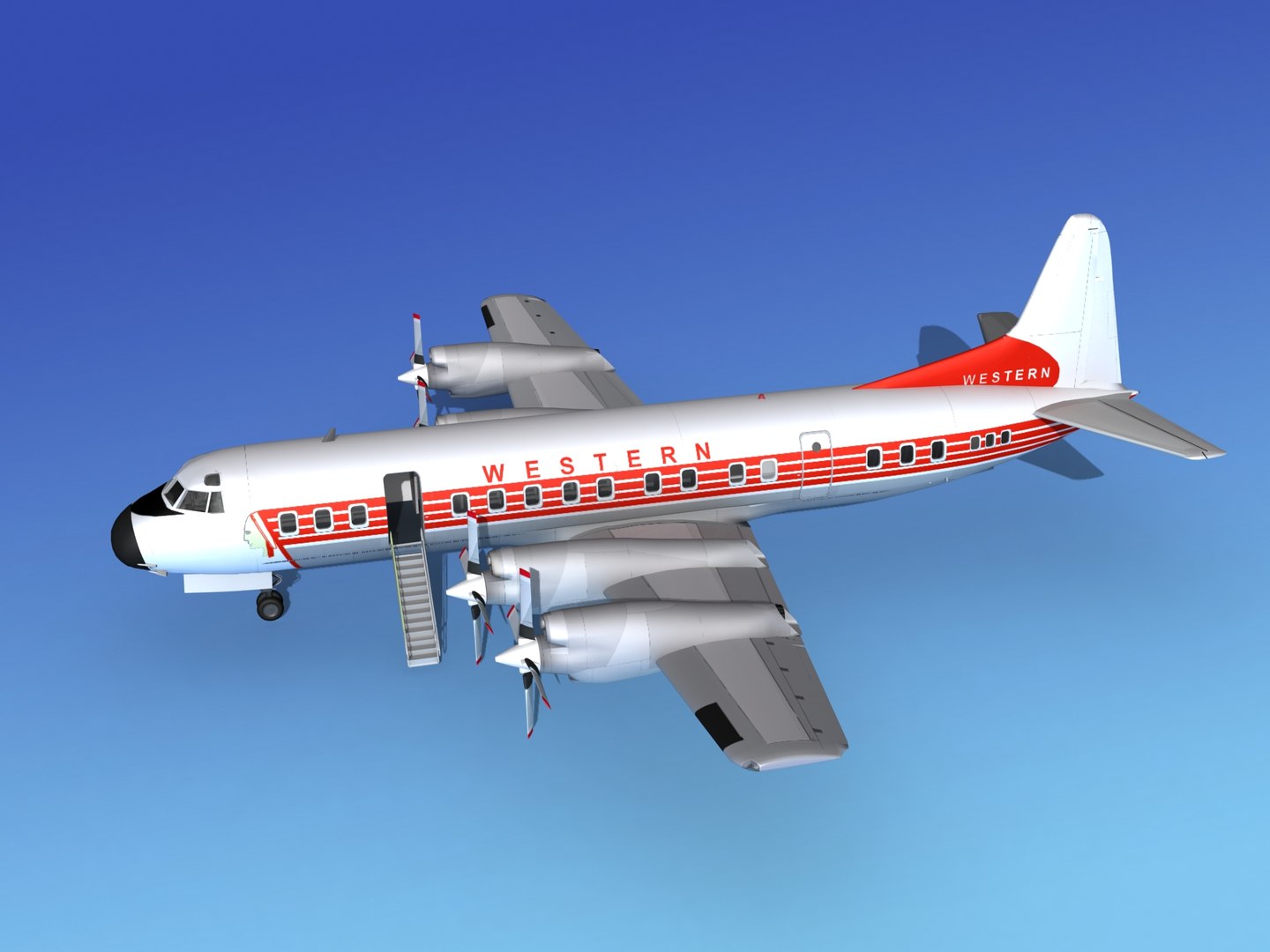 Propellers Electra Lockheed 3d Model