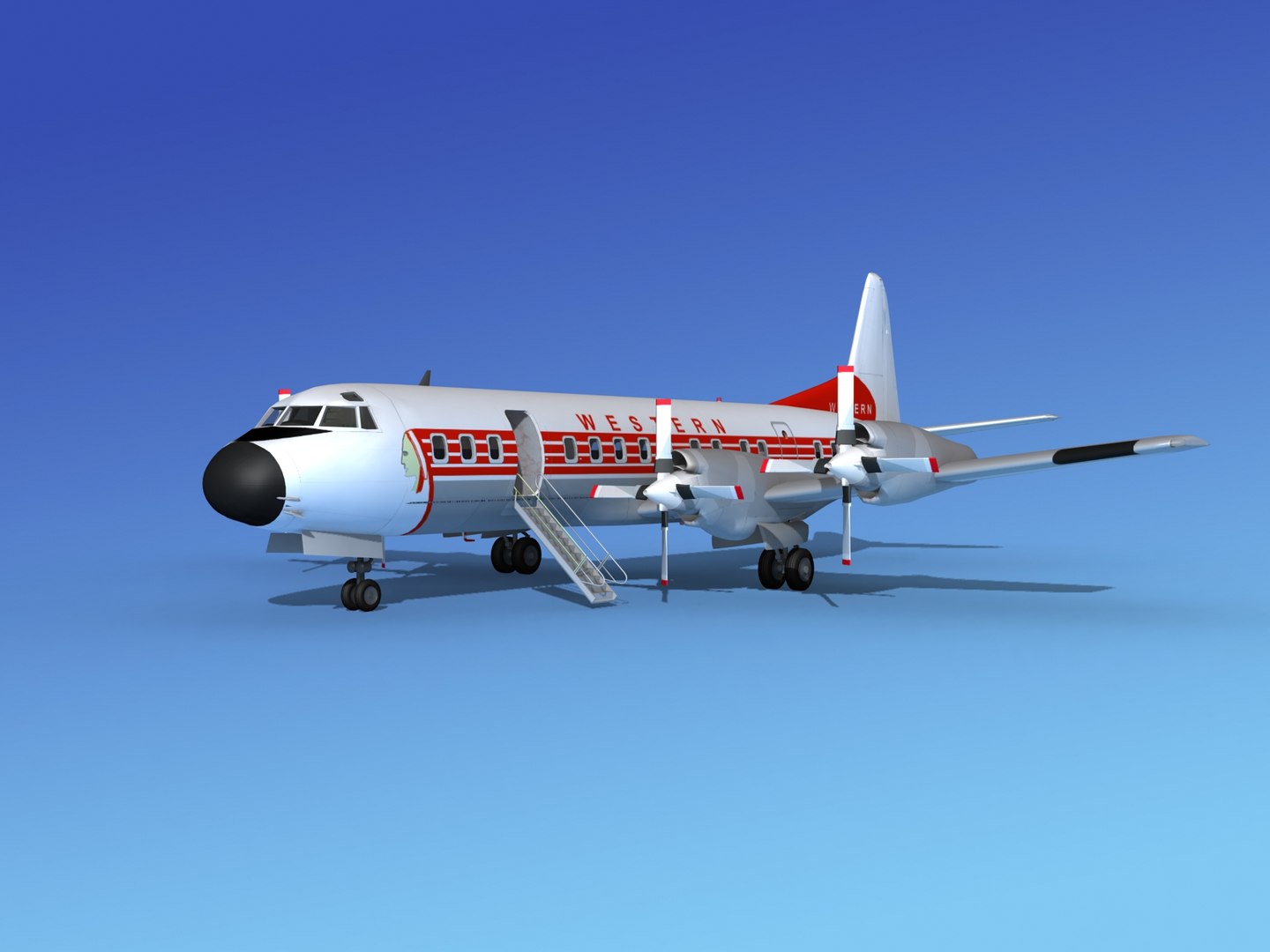 Propellers Electra Lockheed 3d Model