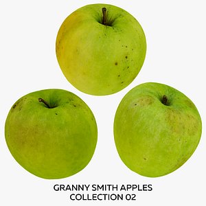 3D model Granny Smith Apples Collection 02 - 3 models RAW Scans