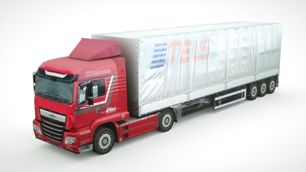 3D generic semi-truck 946 model