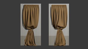 Jacquard Curtain 3D model