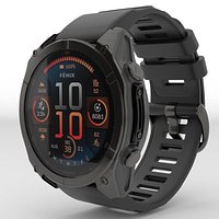 Garmin Fenix 8 AMOLED Sapphire Carbon Gray Black-Grey  Silicone Strap