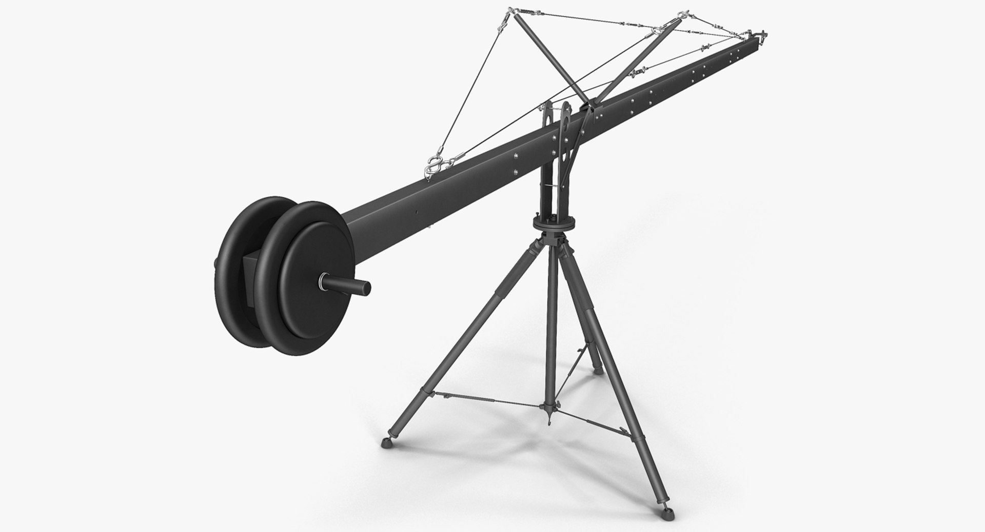 Professional Camera Crane 3D model preview