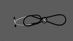 Low Poly Stethoscope 3D Model - Rigged and Optimized for ARVR