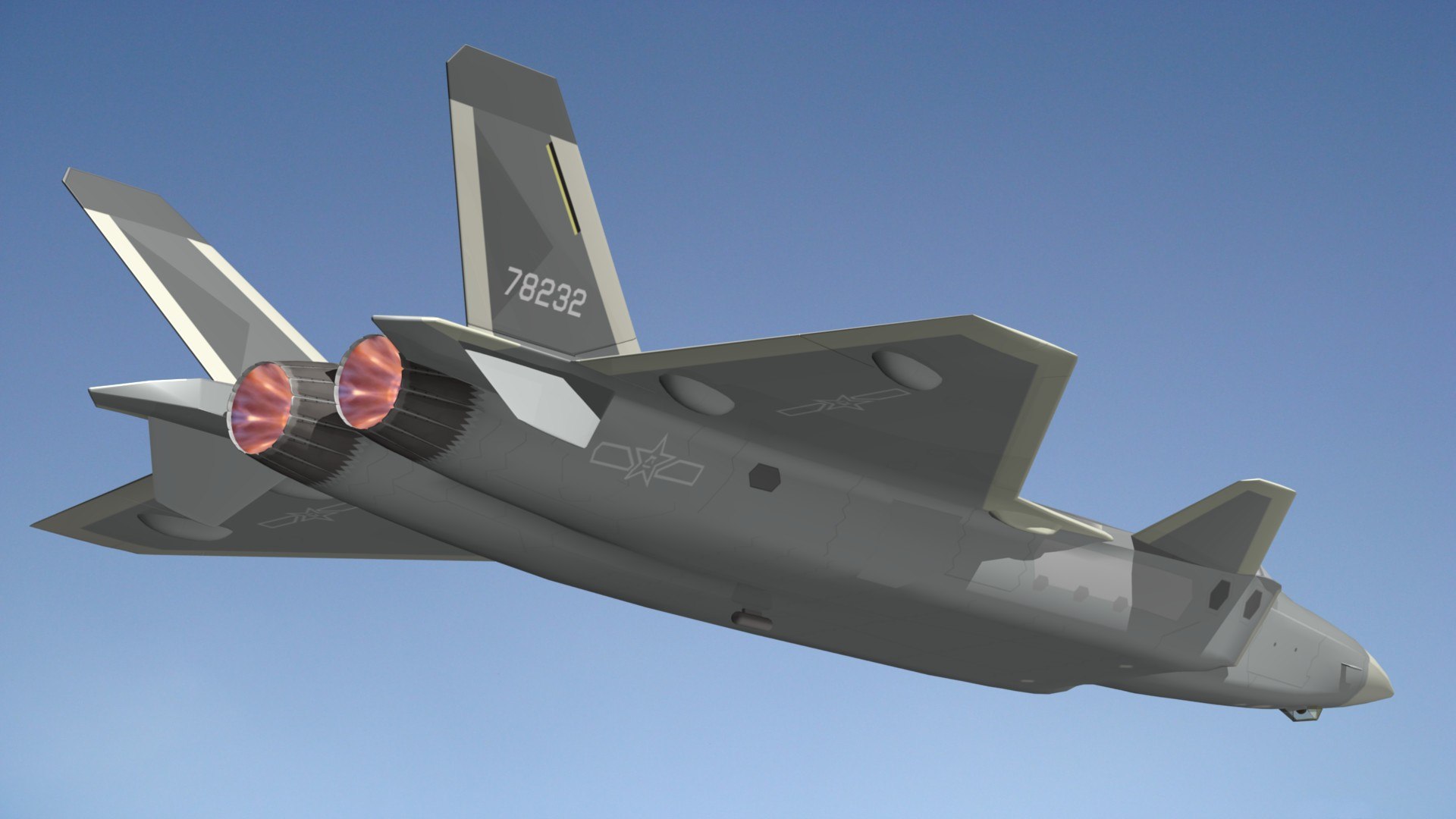Chengdu J20 3D model https://p.turbosquid.com/ts-thumb/RP/CfJxU6/sj/j20pr6/jpg/1619444412/1920x1080/fit_q87/09a427b6de9c1db5850469a99101301d70972923/j20pr6.jpg