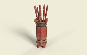 3D temple lots container model
