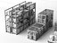 Warehouse Storage Racks Pallets Cargo Boxes Industrial Asset Pack