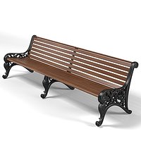 garden park bench classic forged  form banquette sette