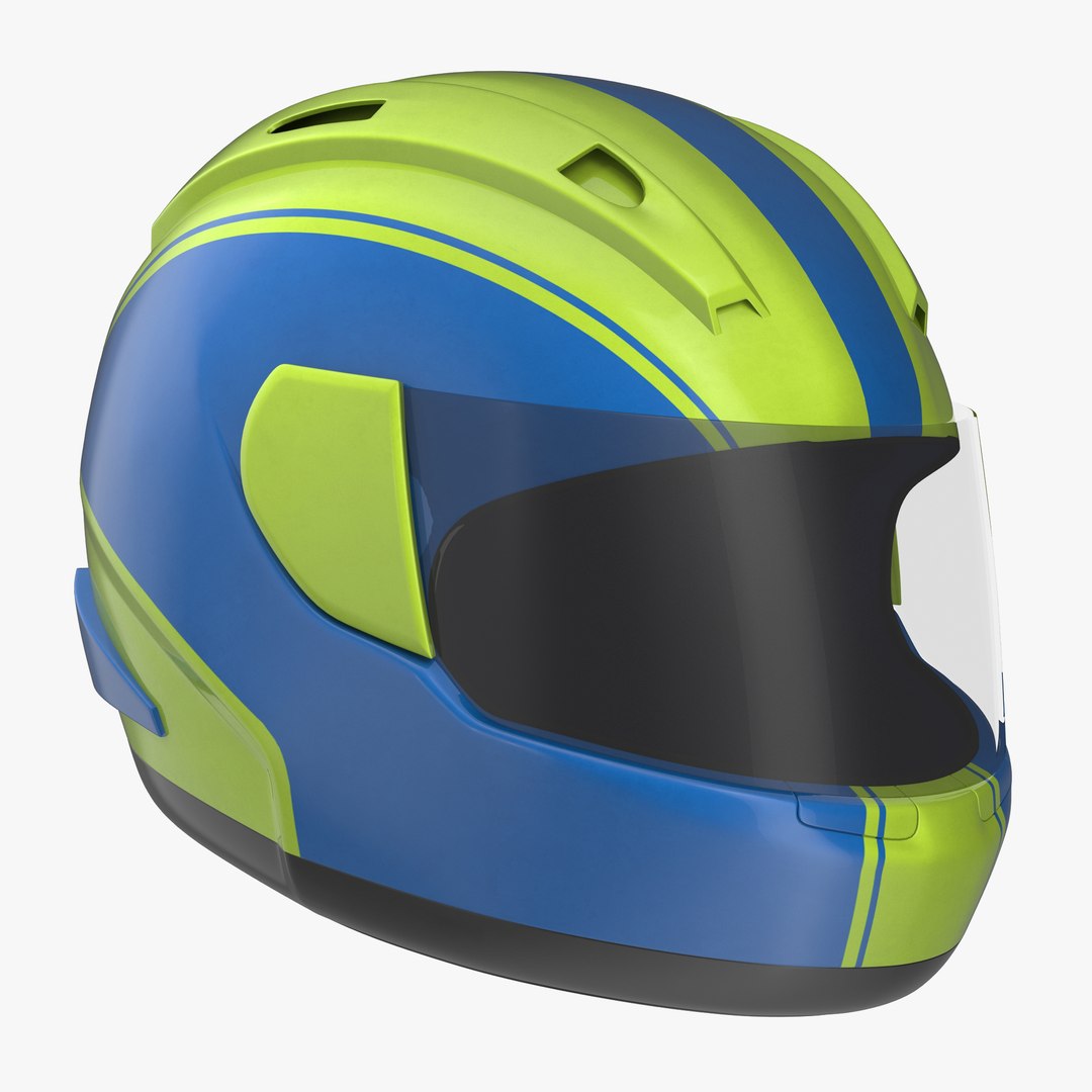 Motorcycle Helmet Generic 2 3D model preview