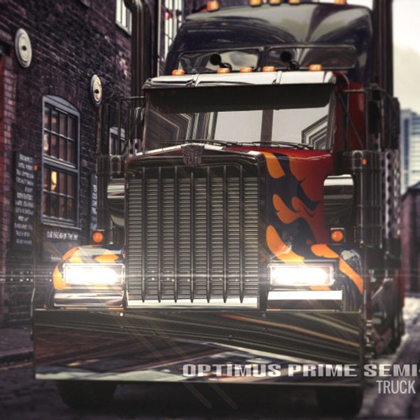 3d optimus prime truck
