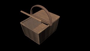 Asset Basket 3d rig model for maya