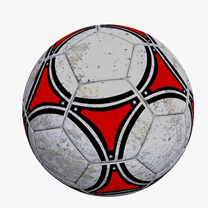 dirty soccer ball 3d model