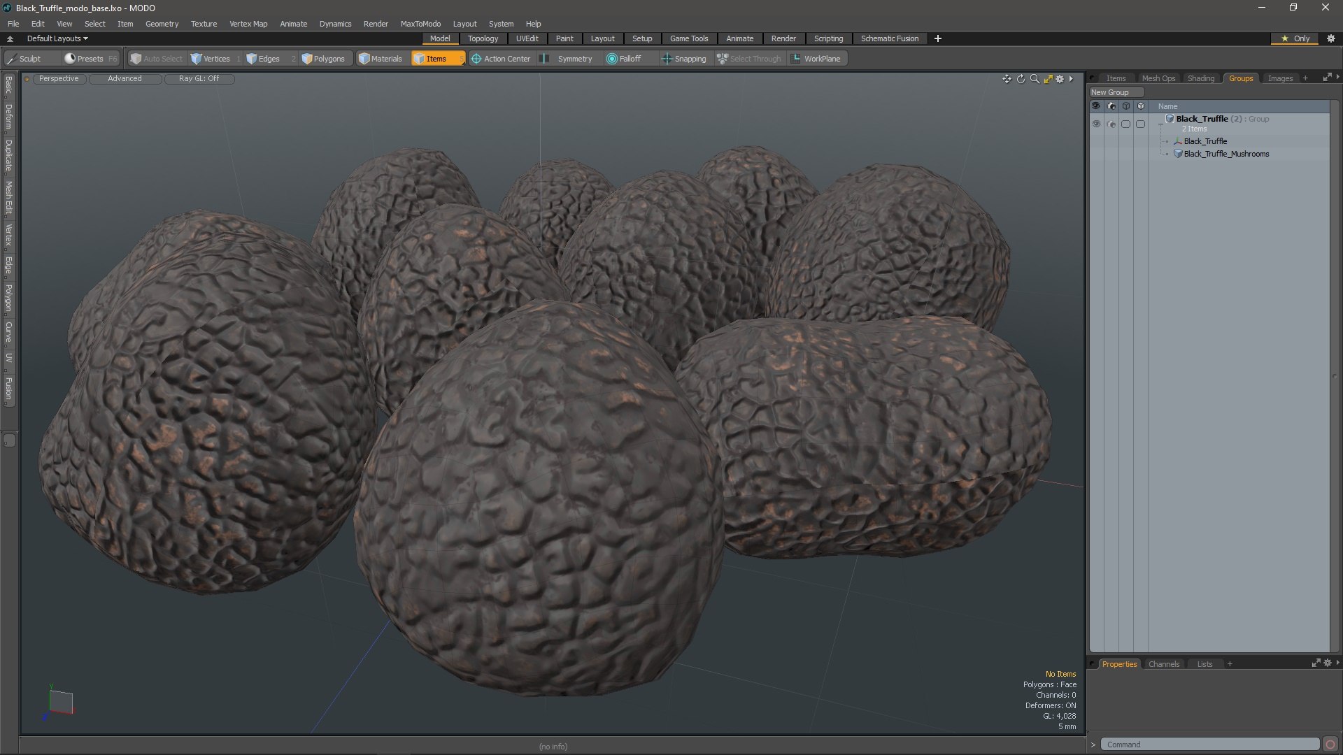 3D Black Truffle - TurboSquid 2217221