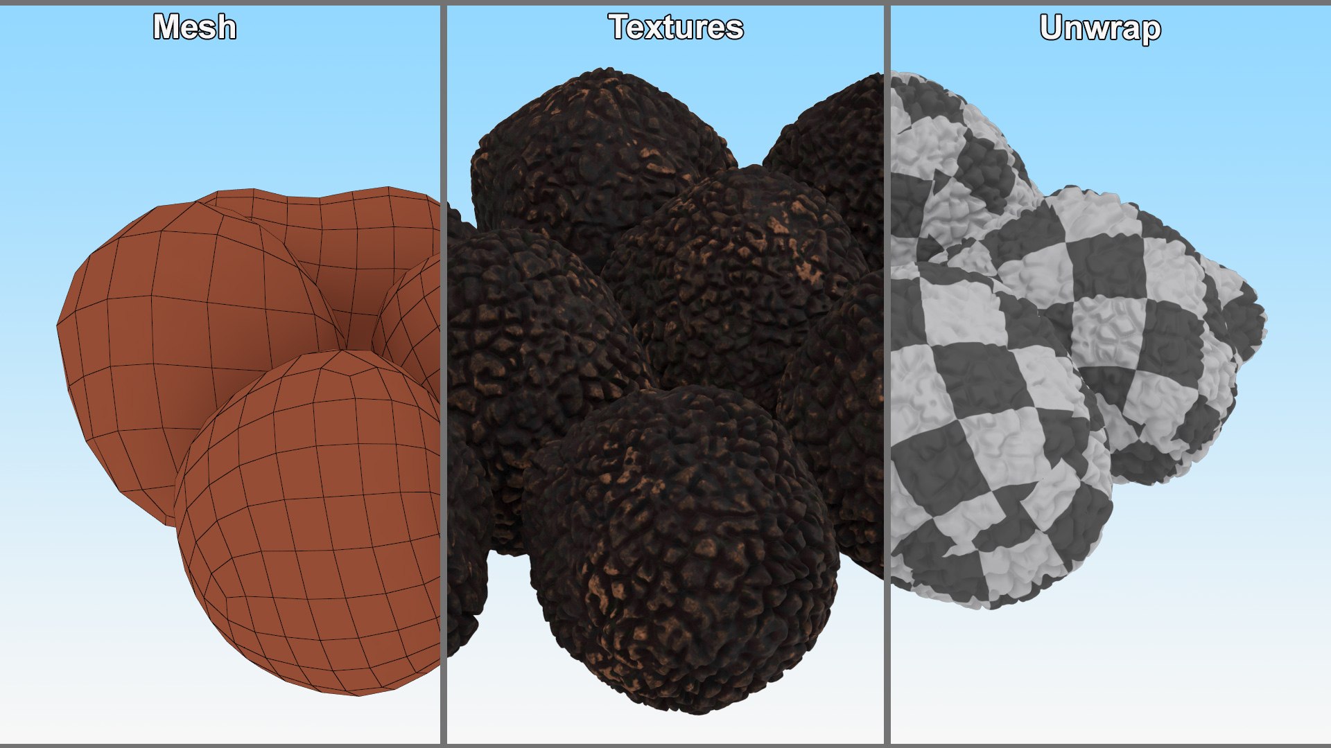 3D Black Truffle - TurboSquid 2217221